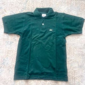 Never worn hunter green Lacoste polo